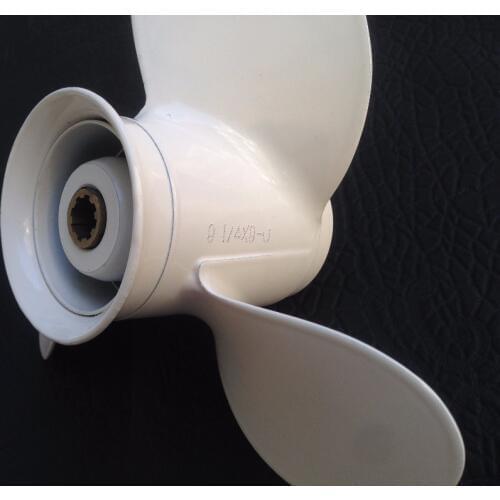 Free shipping 9.25 x9 for yamaha 9.9- 15hp propeller 8 tooth spine propellers marine outboard propeller