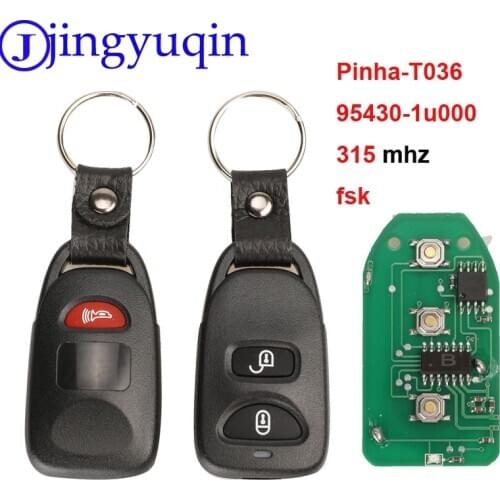Jingyuqin Car Remote Control Key Fob 2+1 3 Buttons 315MHz for Hyundai Tucson Santa Fe 2005-2009