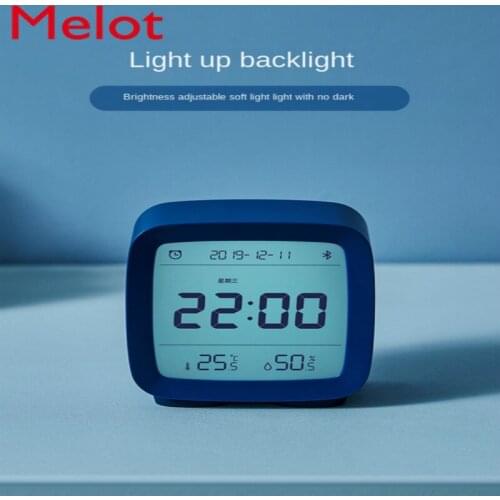 Bluetooth Alarm Clock Intelligent Temperature and Humidity Monitoring Multifunctional Mute Luminous Bedside Table Student