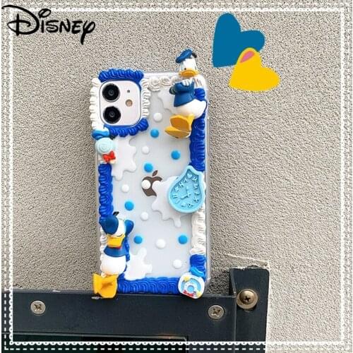 Disney cute cartoon Donald Duck handmade diy phone case for iphone 12 mini/11promax/12promax/se/xr/7 plus/8p/xs/xsmax/11