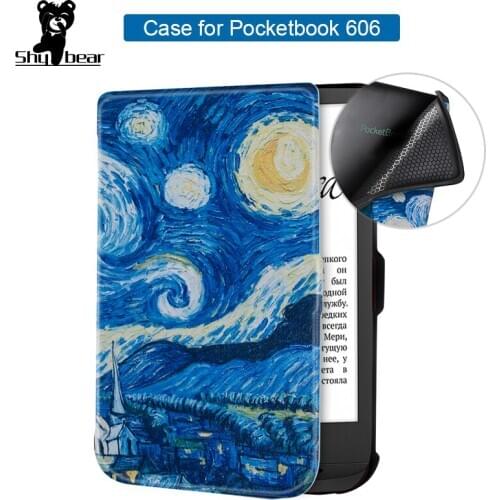 TPU Case For Pocketbook 606 Smart Stand Cover for 2020 New Pocketbook E-reader 6" Funda Case Protective Cover Skin