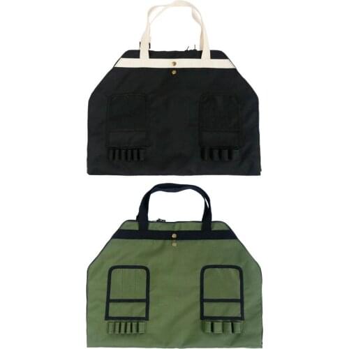 2 In 1 Apron Hand Bag Thickened Oxford Cloth Multifunctional Picnic Storage Pouch Outdoor Barbecue Apron With Pocket