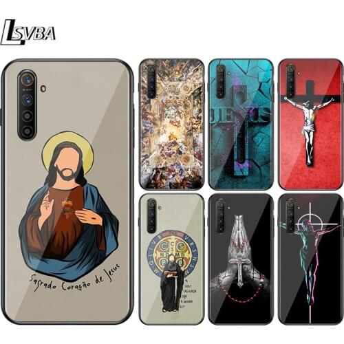 Faith Jesus God cross For OPPO A94 A11 X A9 A12 E A93 A92 A73 A72 A53 S A52 A32 A31 AX7 A7 A5 Pro 2020 Black Phone Case