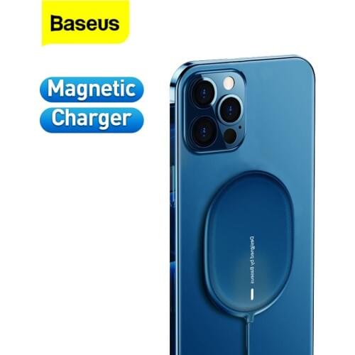 Baseus PD 15W Qi Magnetic Wireless Charger For iPhone 12 Pro Max Induction Wireless Charger Pad Fast Charging For Xiaomi Samsung
