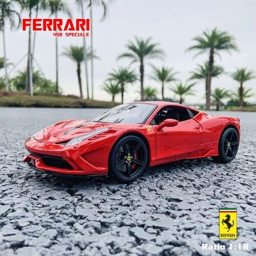 Bburago 1:18 Ferrari 458 SPECIAL car model 1 18 simulation alloy original Rafa sports car model super running car model gift