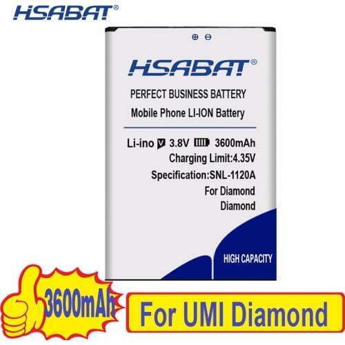 HSABAT 100% New battery 3600mAh For Umi Diamond Battery For Umi Diamond X free shipping