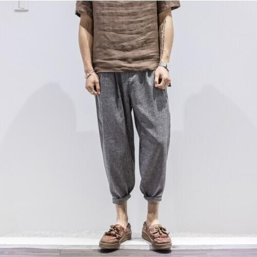 2016 new cotton fiber loose cotton leisure Harem pants AnKle - Length pants Nine cents trousers summer