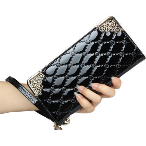2018 New Fashion Flower Leather Bag Purse Female Zipper Pockets Coin Purse Women Day Clutch Wallet Handbag Coin Purses,QB-006