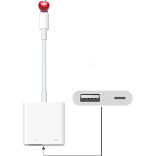 New OTG Adapter for Lightning to USB 3 Camera Adapter OTG Data Sync External Keyboard Connector