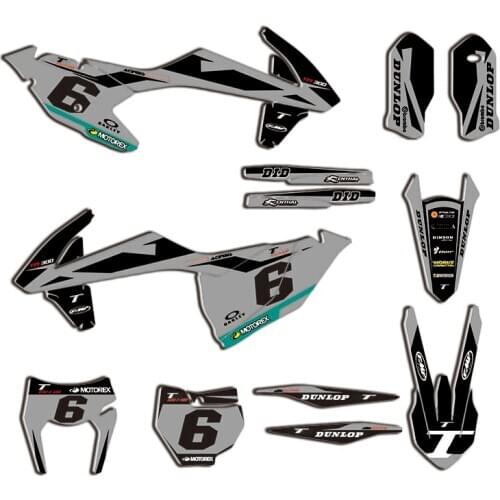 Full Fairing Sticker Kit for KTM 125 250 350 450 EXC EXCF XCW 2017-2019 SX SXF XC XCF 2016-2018 Motorcycle Decal