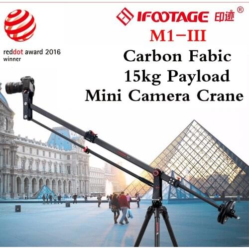 IFOOTAGE M1 III Carbon Fiber Crane Arm Tube Professional mini DSLR Video Camera Jib 15kg Maxload