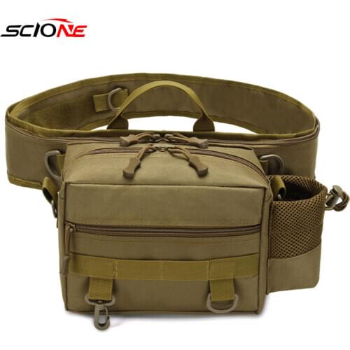 Adjustable Waterproof Fishing Waist Bag Outdoor Shoulder Bag Large Capacity Multinational Fishing Gear Reel Bait Organizer X434G