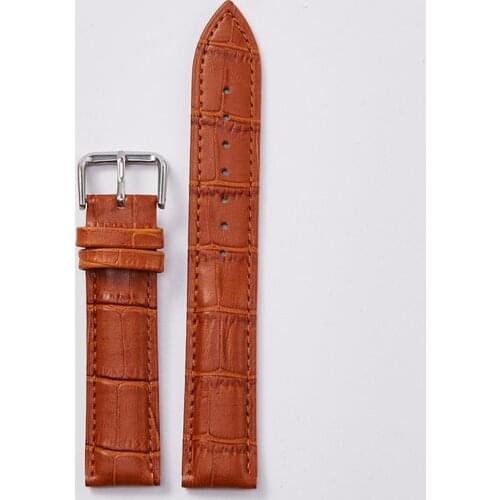 High Quality Genuine Cow Leather Watchband 12mm 14mm 16mm 18mm 19mm 20mm 21mm 22mm 24mm Calfskin Watch Straps for Men Women