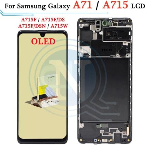 For Samsung Galaxy A71 LCD Touch Digitizer Sensor Glass Assembly For Samsung A71 lcd Display A715 A715F A715FD lcd