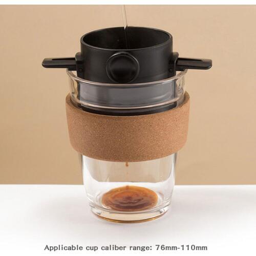 Foldable Stainless Steel Coffee Tea Drip Maker Filter Funnel Pot Infuse Cup