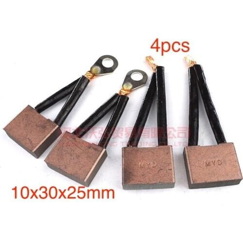 4pcs 10x30x25mm for Weichai ENGINE 2827 series high-quality starter motor carbon brush