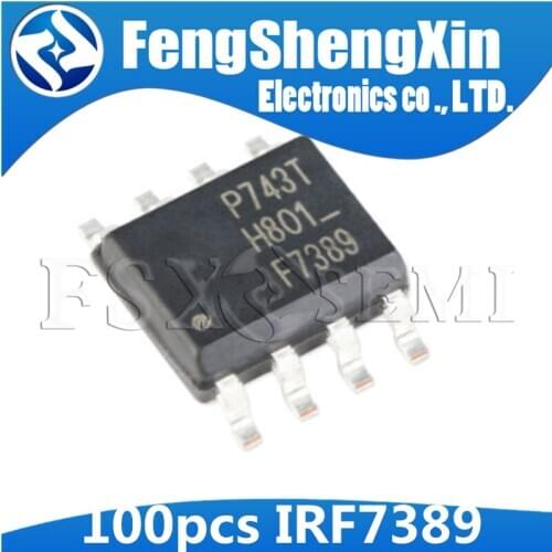 100pcs/lot F7389 IRF7389 IRF7389TRPBF SOP-8 Power MOSFET IC