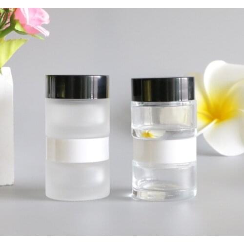 120 x 10G Frosting Glass Empty Hand Moisturizer Cream Pot Jar Eye Face Feet Sunscreen Cream Mask Container Body Lotion Packaging