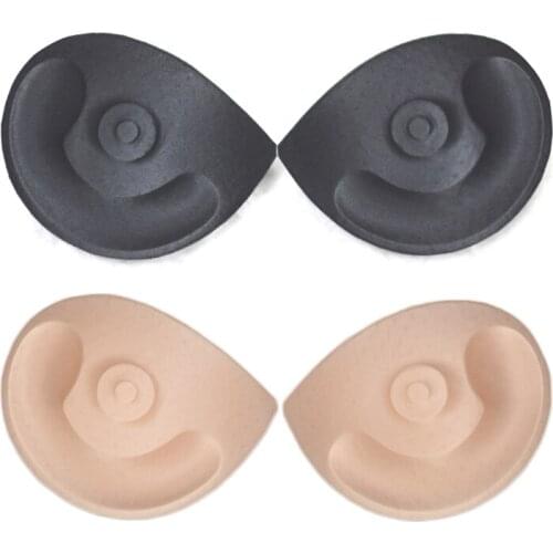 2/1Pair Bra Pads Sponge Triangle Removeable Inserts Cup for Women Push Up Breast Enhancer Ladies Bikini Swimsuit Bra Accessories