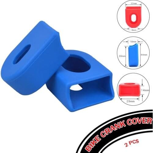 2 PCS Bike Crank Cover Protector Silica Gel BIcycle Race Crank Boot Protectors Crankset Protective Case