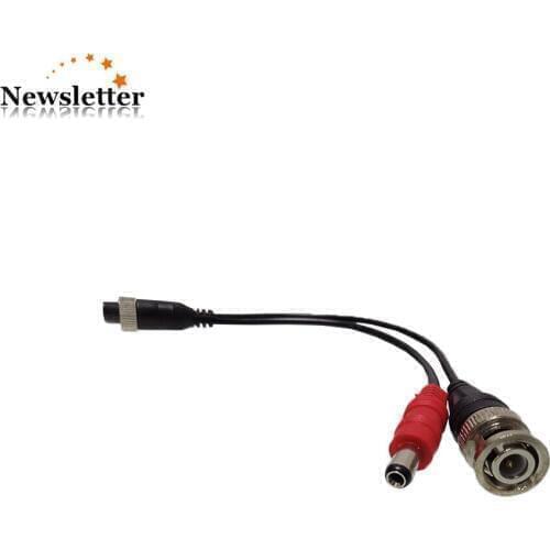4pin female aviation to BNC DC male adaptor cable
