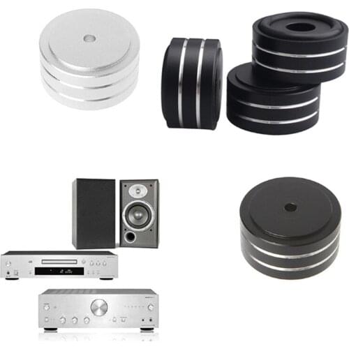 4PCS 30mm x 15mm Aluminum Alloy Amplifier Feet Shock Absorber Speaker Feet Pads 448F