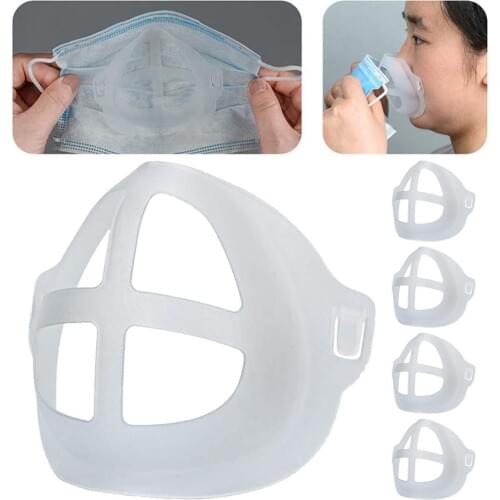 5Pcs/set Breathable Lipstick Protection Stand Mask Bracket Prevent Makeup Removal Enhance Breathing Space Mask Nose Pad