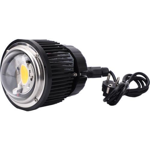 60W CLU048 1212C4 cob led grow light with HBG-60-1400 and D100mm glass lens with 90degree