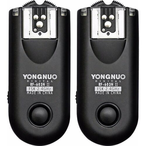 YONGNUO RF-603 II N1 Radio Wireless Remote Flash Trigger for Nikon D800 D700 D300 D2X D2H D200 D1H D1X D3X D3 90s F5 F6 F100