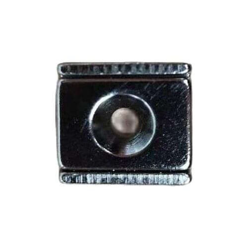 10pcs Block 15*13.5*6mm N52 Super Powerful Neodymium Magnet with M3 Countersunk Hole Magnetic Holder Catch Door Magnets