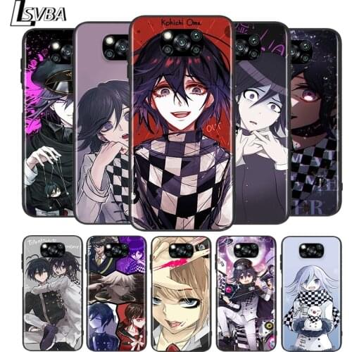 Danganronpa anime for Xiaomi Poco X3 NFC X2 M3 M2 F2 Pro C3 F1 A2 Lite A1 Mix3 Play Silicone Soft Black Phone Case