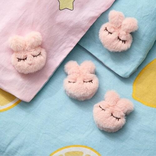 4PCS Cute Plush Rabbit Quilt Holder Home Anti-slip Non-marking Sheet Clip Cotton Quilt Cover Fixed-angle Buckle