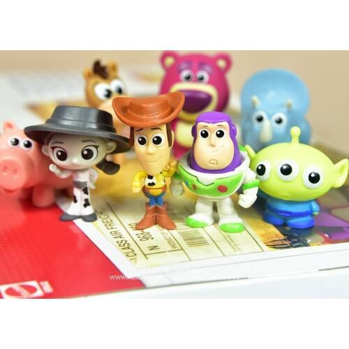 Disney Toy Story Woody Buzz Lightyear 3-4cm Action Figure Posture Anime Decoration Collection Figurine Toy model for children