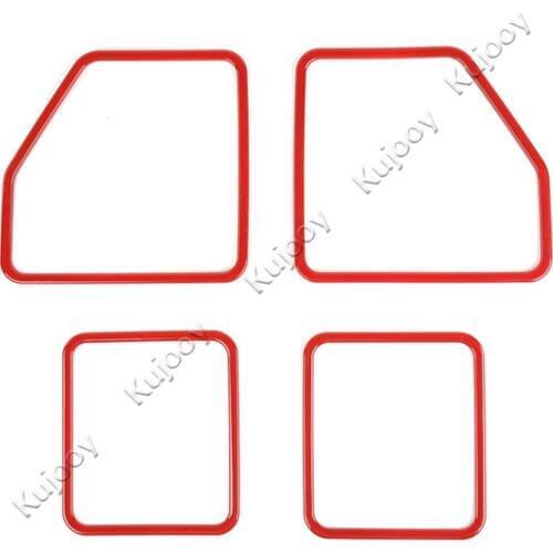 For Ford F150 2015+ Car Interior Door Speaker Cover Trim Decoration Frame 4pcs ABS