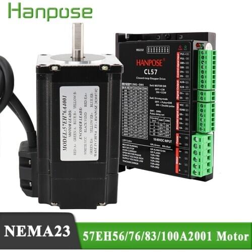 Hybrid Step-servo motor 4.0A 57EH56 57EH76A4001 NEMA23 Closed Loop Servo Driver CL57 57EH83 motor CNC Controller Kit