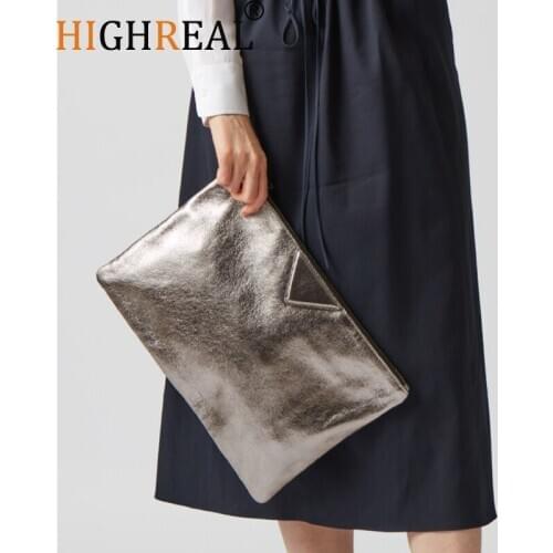 HIGHREAL Women Day Clutch Bags Luxury Designer Lady Handbags New Female Envelope Bags Pu Leather A4 Briefcase Bolsa Wallet