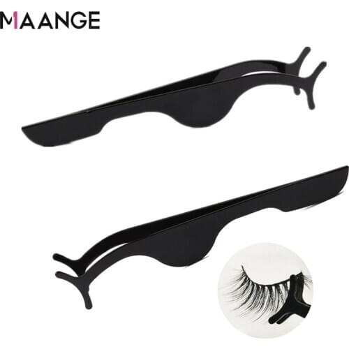 1/2pcs Curved Straight Tweezers Eyelash Extension Fake Eye Lash Applicator Curler Nipper Auxiliary Clamp Makeup Forceps Tools