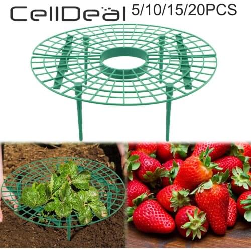 Strawberry Stand Frame Holder 5/10/20pcs Plant Support Balcony Planting Rack Fruit Flower Climbing Vine Pillar Gardening Stand