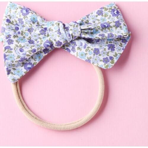Colorful Bow Baby Headband Baby Girl Headbands for Girls Turban Baby Bows Headband Nylon Elastic Bow Hair Accessories
