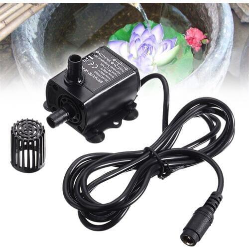 DC 12V 10W Micro Pump Brushless Submersible Water Pump Filter Waterproof Aquarium 400L/H For Air Fish Pond Tank