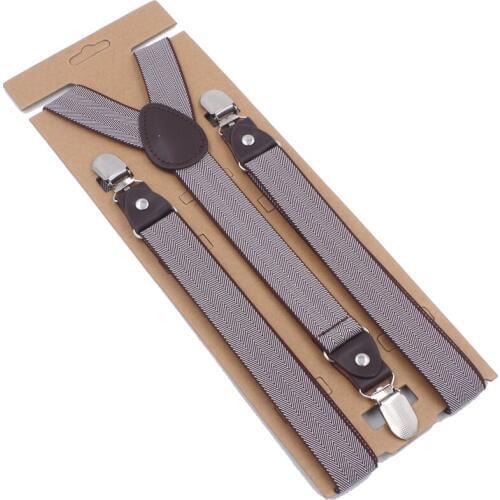 Fashion Suspenders Girls Braces 3 Clips Womens Suspenders Trousers Suspensorio Elastic Strap size 2.5*115cm