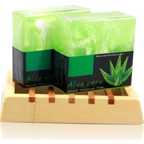 Natural Aloe Handmade Soap Moisturizing Whitening Natural Essential Oil Facial Cleansing Soap Facial Cleansing Supplies
