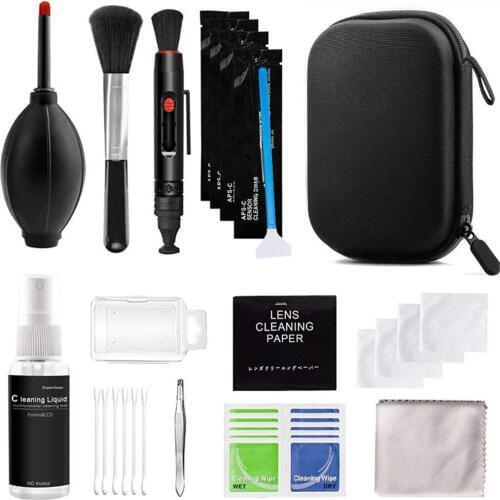 Camera Cleaning Kit Suit Lens Cleaner Brush Pen Dust Wipes Clean Cloth kit For DSLR Cameras Sensor Cleaning Sets Accessories