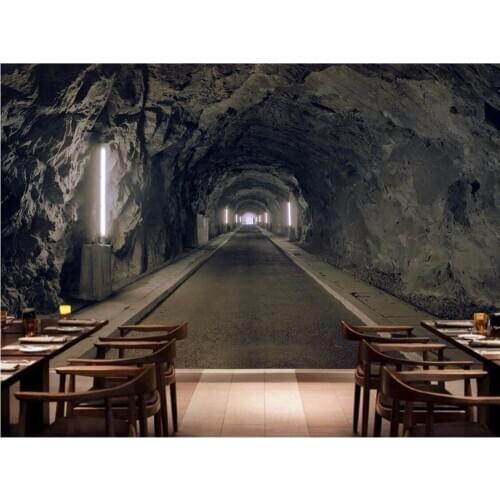 Custom photo 3d room wallpaper mural Tunnel space background landscape painting 3d wall murals wallpaper for living room