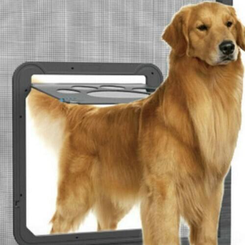 Small door pet supplies with lock cats and dogs free access to mosquito screen nylon mesh door WF1015