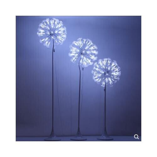 New wedding props dandelion fiber led wedding stage decoration window decoration background iron art decoration set