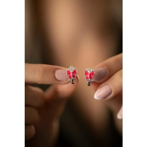 Papatya Silver Earrings For Children