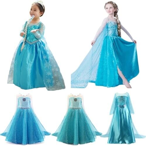 Princess Dress Girl Birthday Evening Party Dress Halloween Costume Girls Children Christmas Dress 4 5 6 7 8 9 10 Year