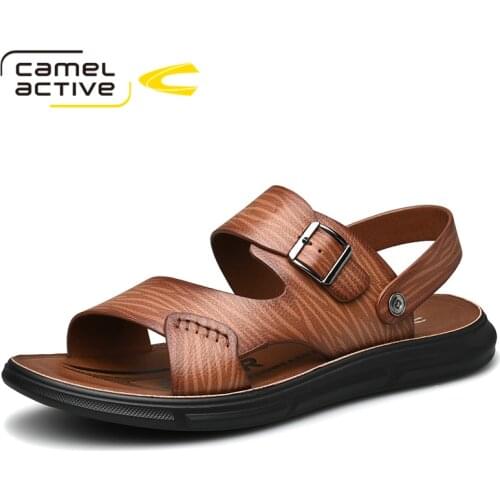 Camel Active 2019 New Genuine Leather Quick-Dryin Sandals Summer Quality Casual Sneakers Anti-Slippery Outdoor Beach Shoes 19332