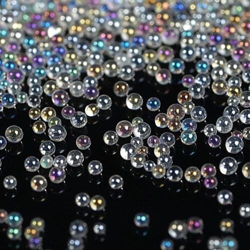 Caviar Beads Glitter Rhinestones For Nails Design AB Decoration Crystal 3D Art Nail Bead Bouillon Tiny Micro Glass L0E5